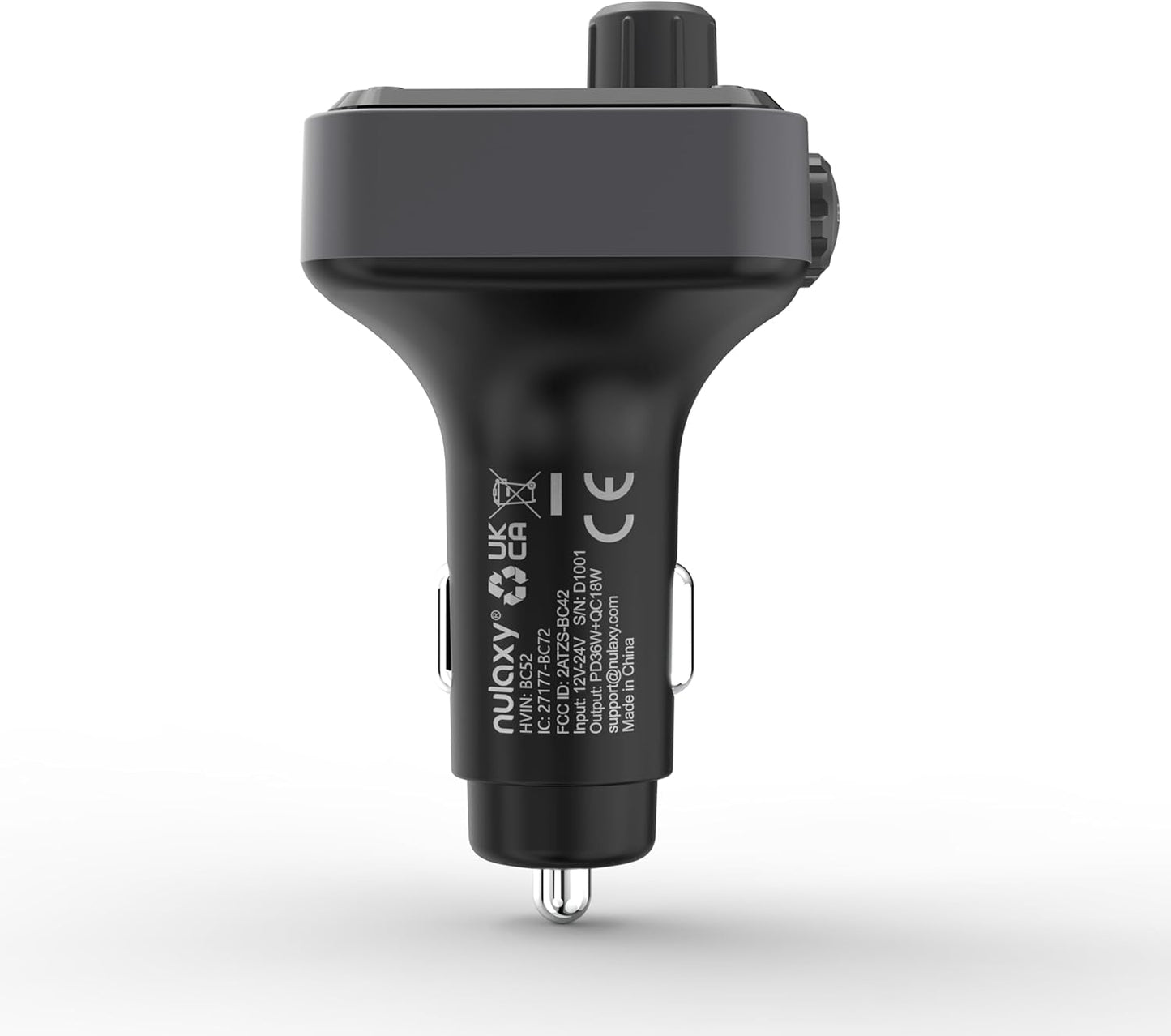 54W Bluetooth 5.3 Car Adapter/FM Transmitter - The Gadget Guy