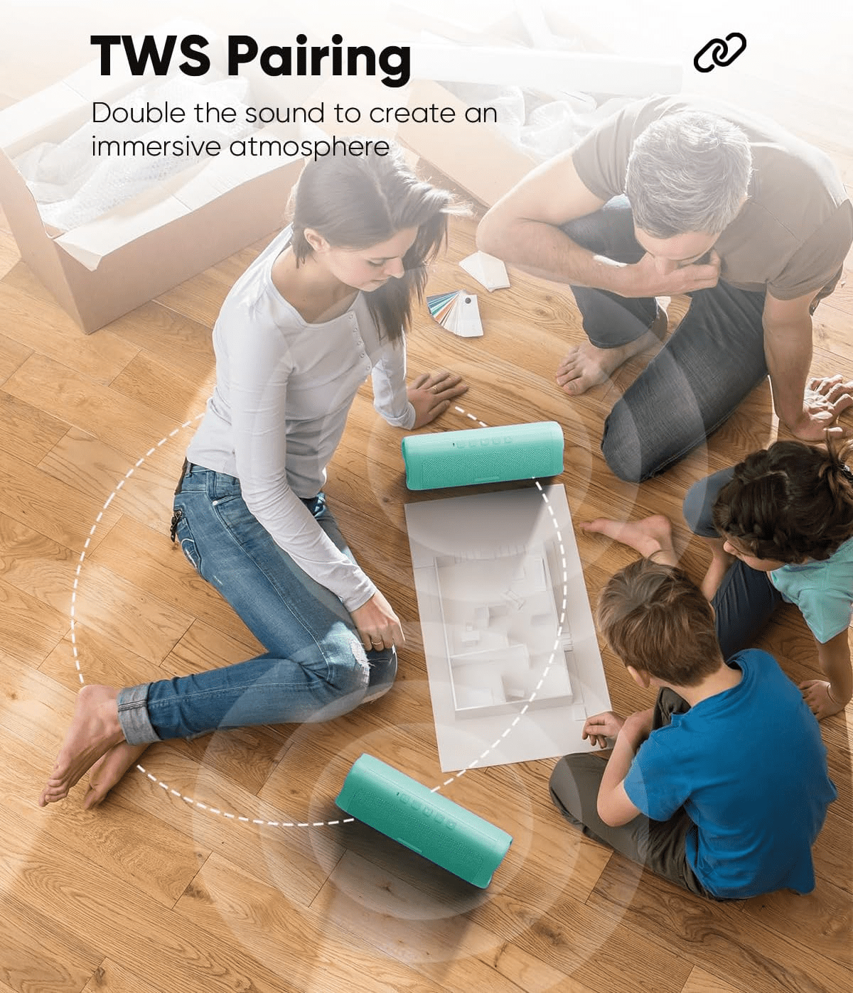 Bluetooth Speaker with HD Sound, Portable Wireless, IPX5 Waterproof, up to 20H Playtime - The Gadget Guy