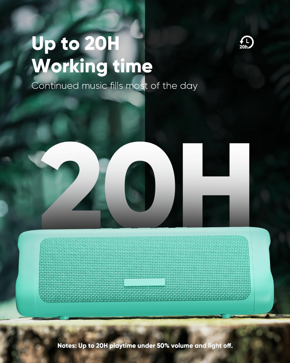 Bluetooth Speaker with HD Sound, Portable Wireless, IPX5 Waterproof, up to 20H Playtime - The Gadget Guy