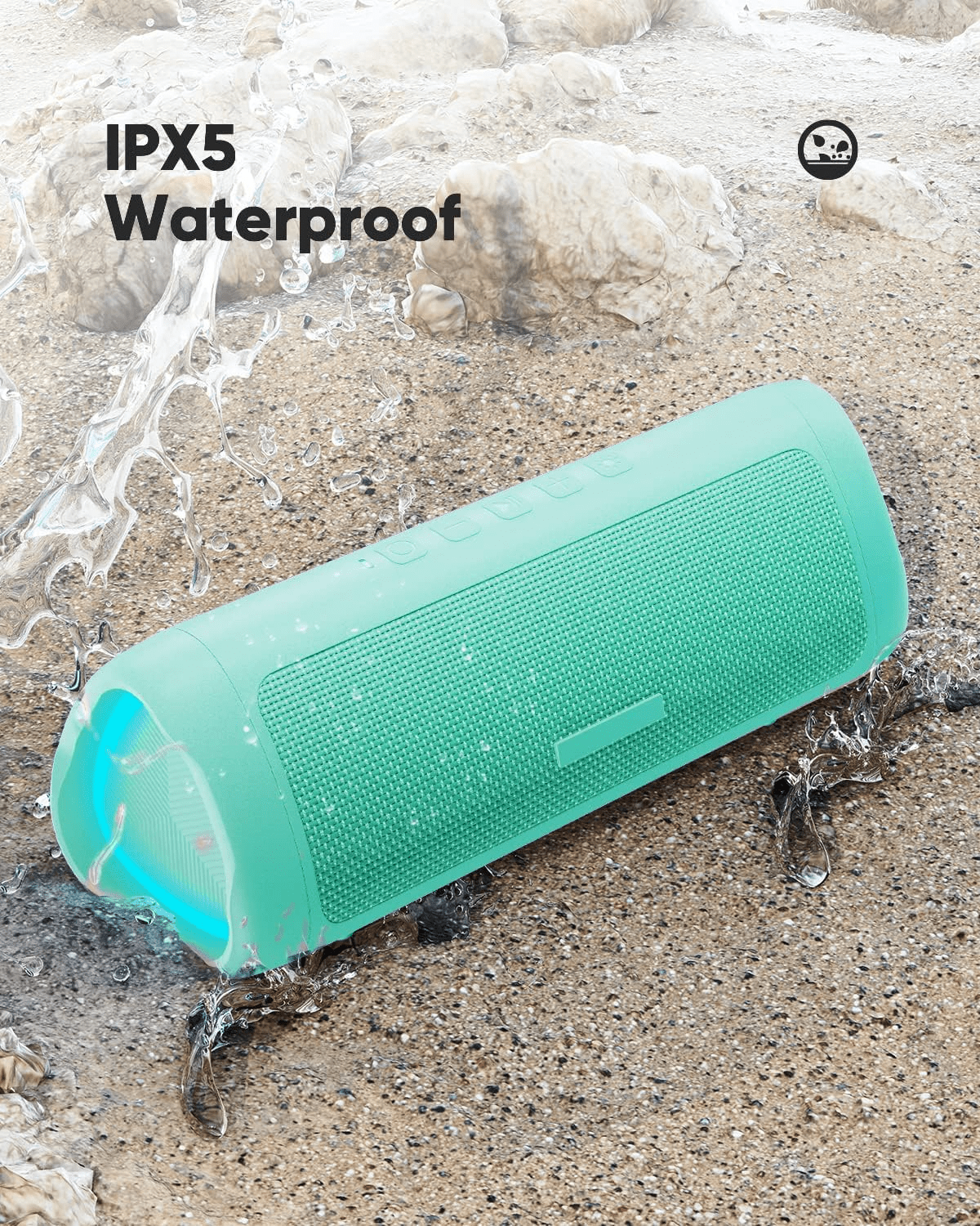 Bluetooth Speaker with HD Sound, Portable Wireless, IPX5 Waterproof, up to 20H Playtime - The Gadget Guy