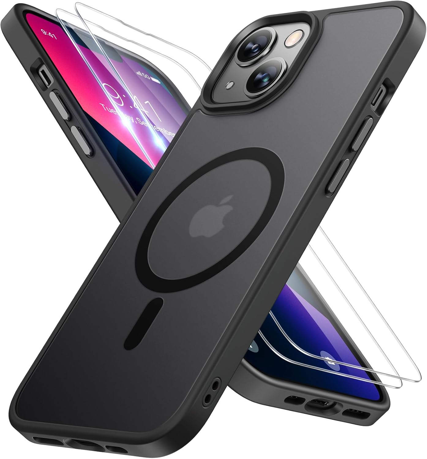 Magnetic Series Protective Case for IPhone 13 Red/Green/Black - The Gadget Guy