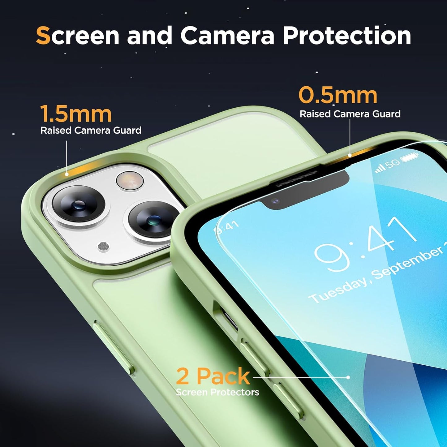 Magnetic Series Protective Case for IPhone 13 Red/Green/Black - The Gadget Guy