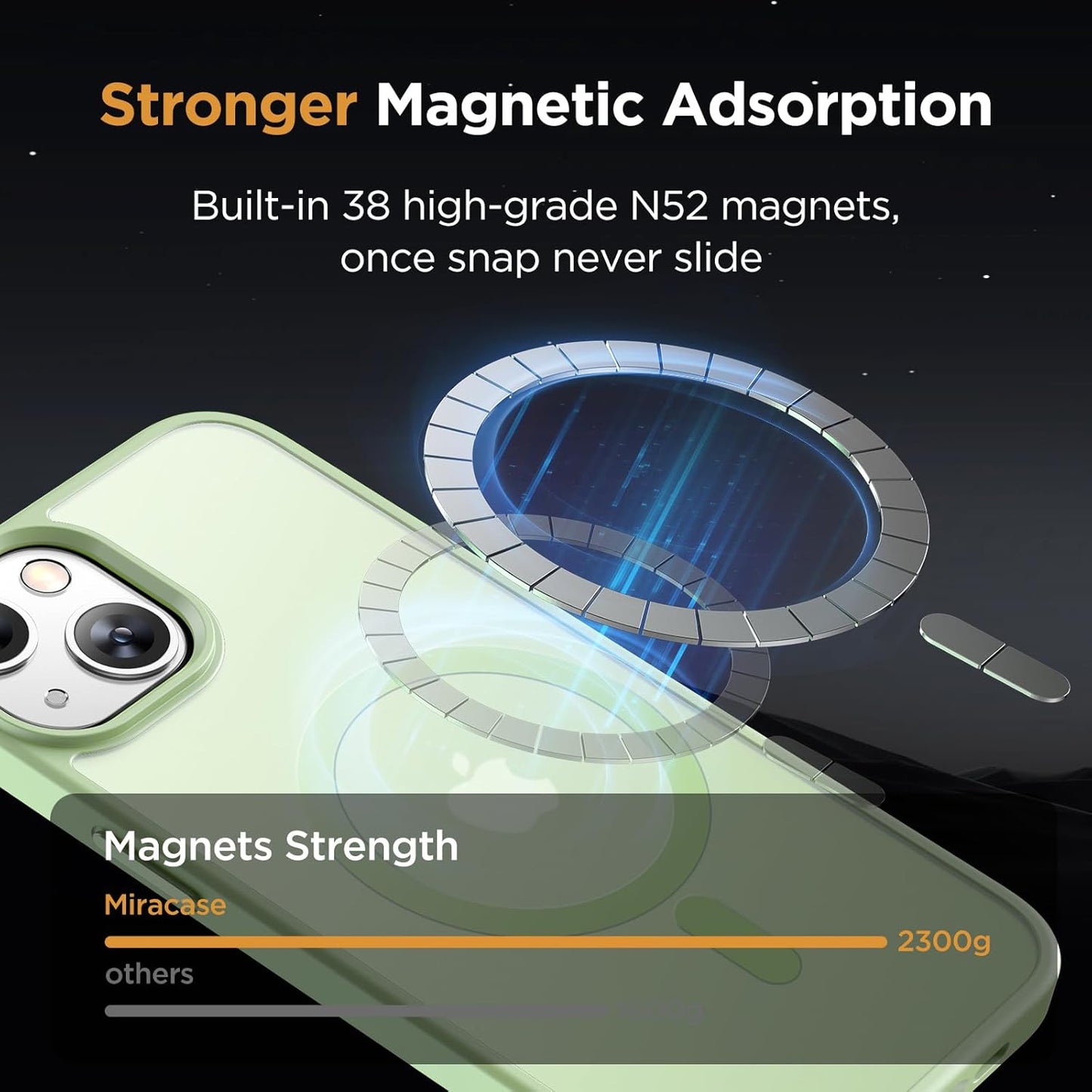 Magnetic Series Protective Case for IPhone 13 Red/Green/Black - The Gadget Guy