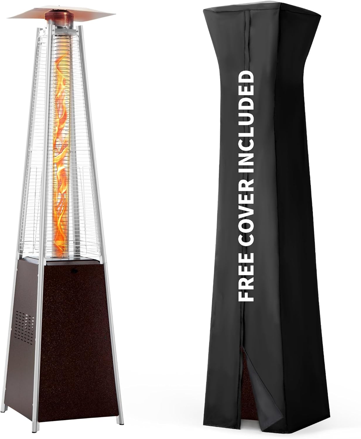 Patio Heater - 48,000 BTU Pyramid Flame - The Gadget Guy