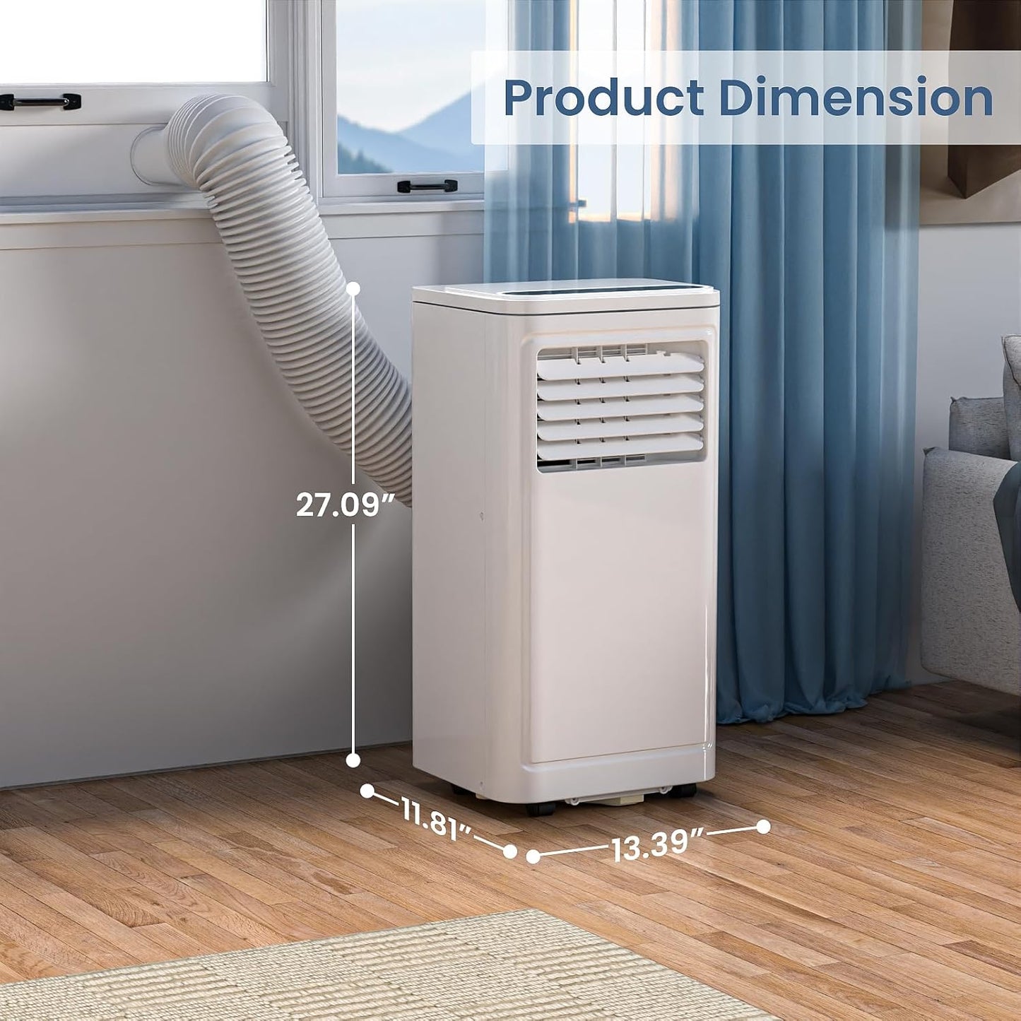 Portable Air Conditioner - 10000 BTU, Cools up to 450 Sq.Ft - The Gadget Guy