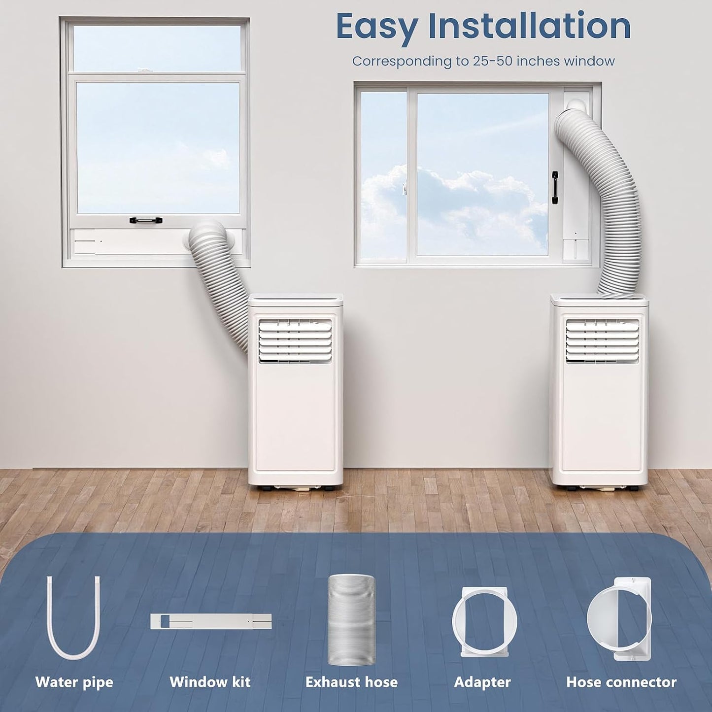 Portable Air Conditioner - 10000 BTU, Cools up to 450 Sq.Ft - The Gadget Guy