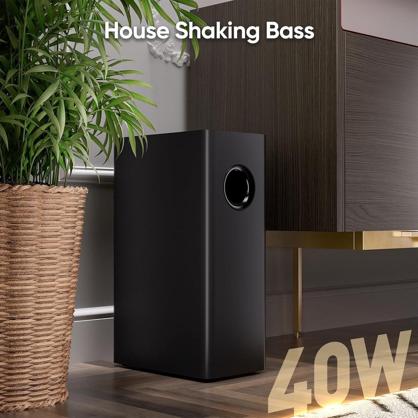Sound Bar for Smart TV - 90W Compact Soundbar TV Speaker with Subwoofer - The Gadget Guy