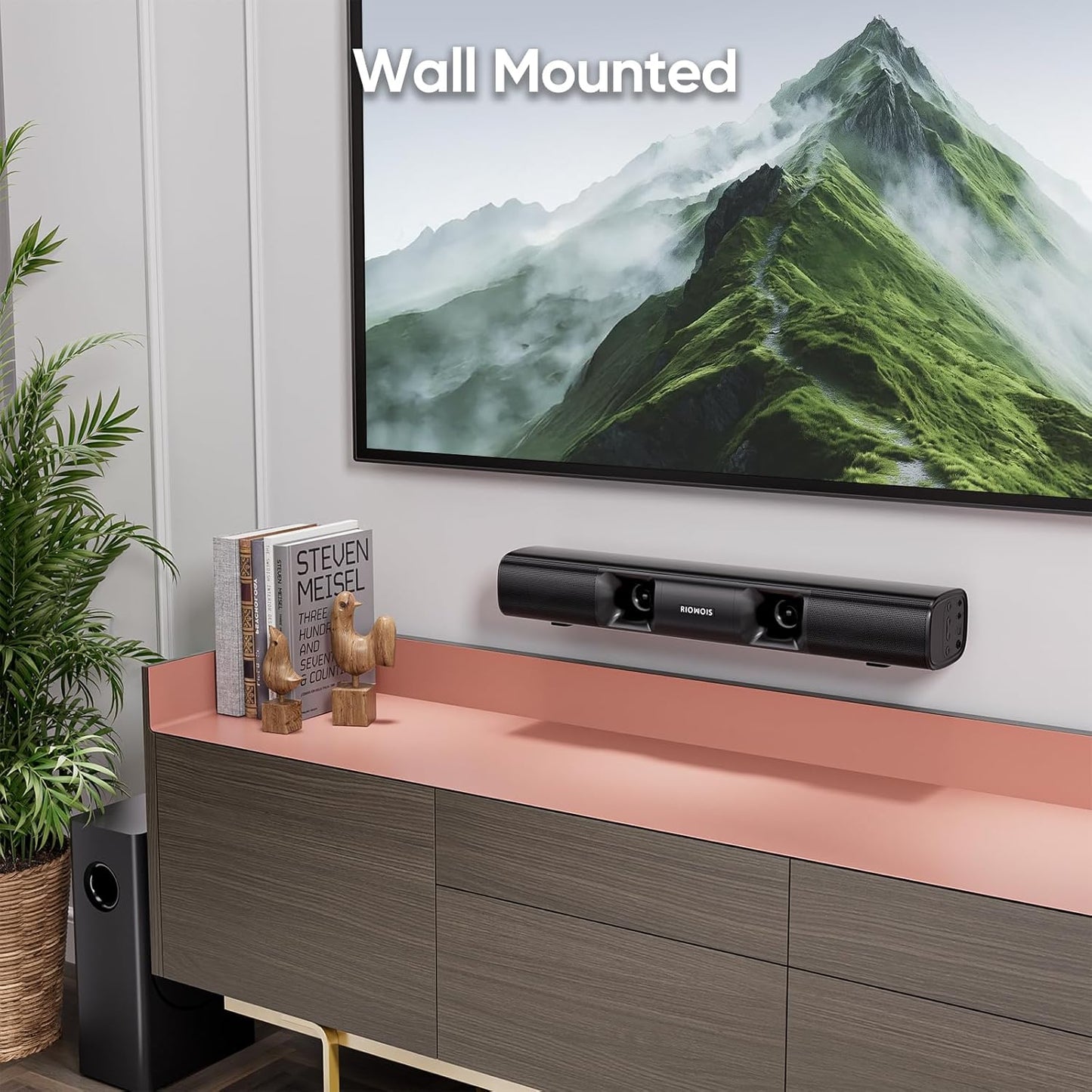 Sound Bar for Smart TV - 90W Compact Soundbar TV Speaker with Subwoofer - The Gadget Guy