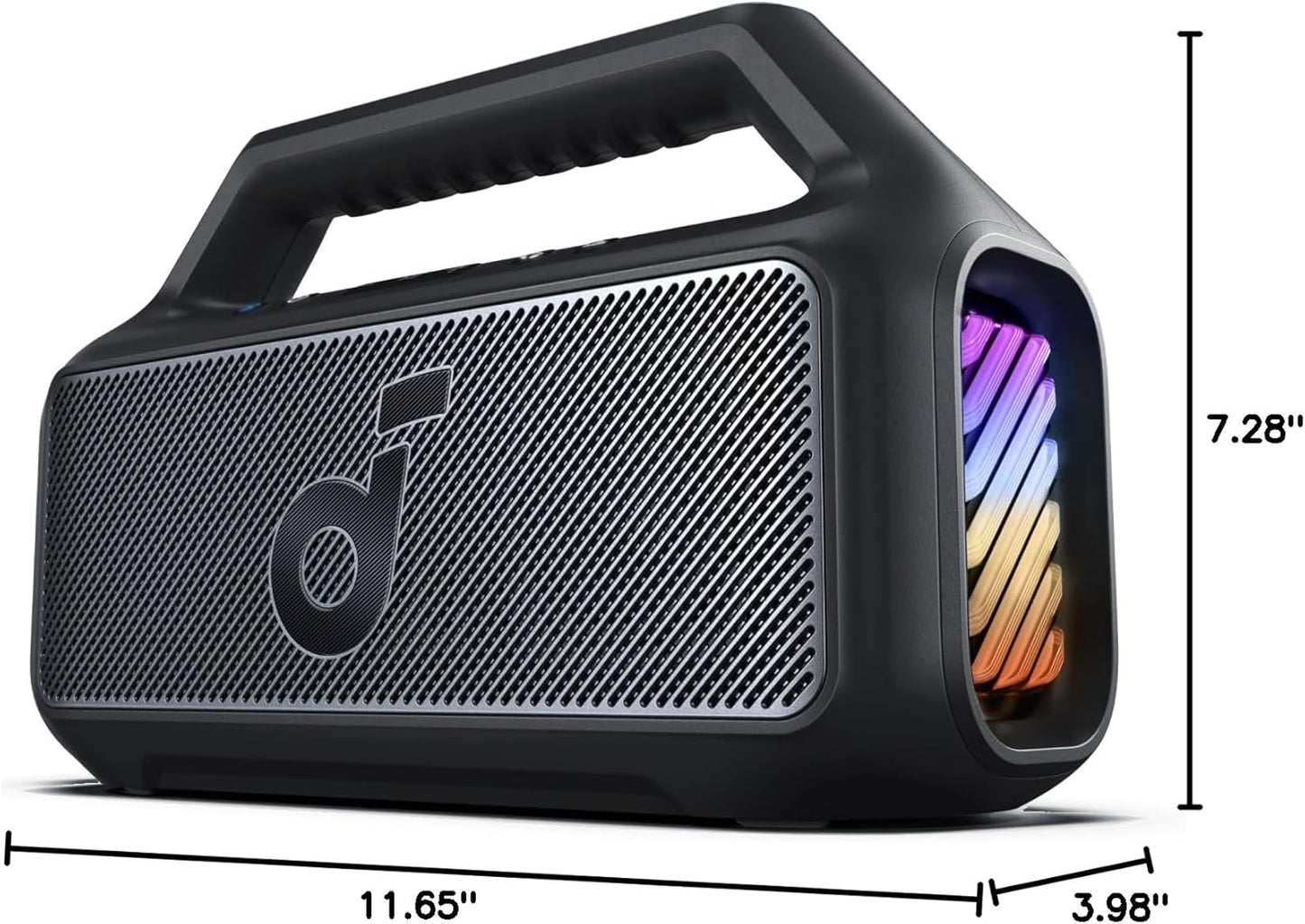 Soundcore Boom 2 Outdoor Speaker - 80W, Subwoofer, Bassup 2.0, 24H Playtime, IPX7 Waterproof, RGB Lights - The Gadget Guy