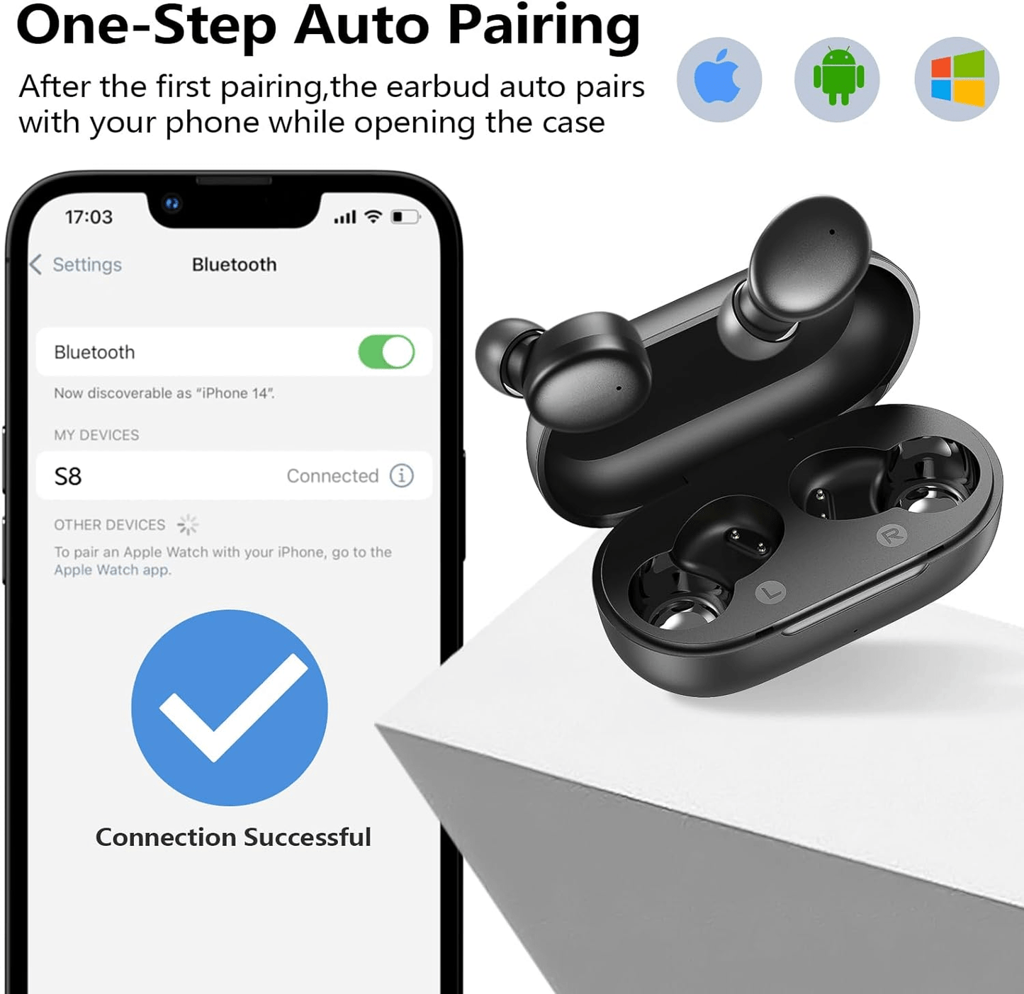 Wireless Earbuds Bluetooth 5.3 in Ear Buds Light Weight Headphones - The Gadget Guy