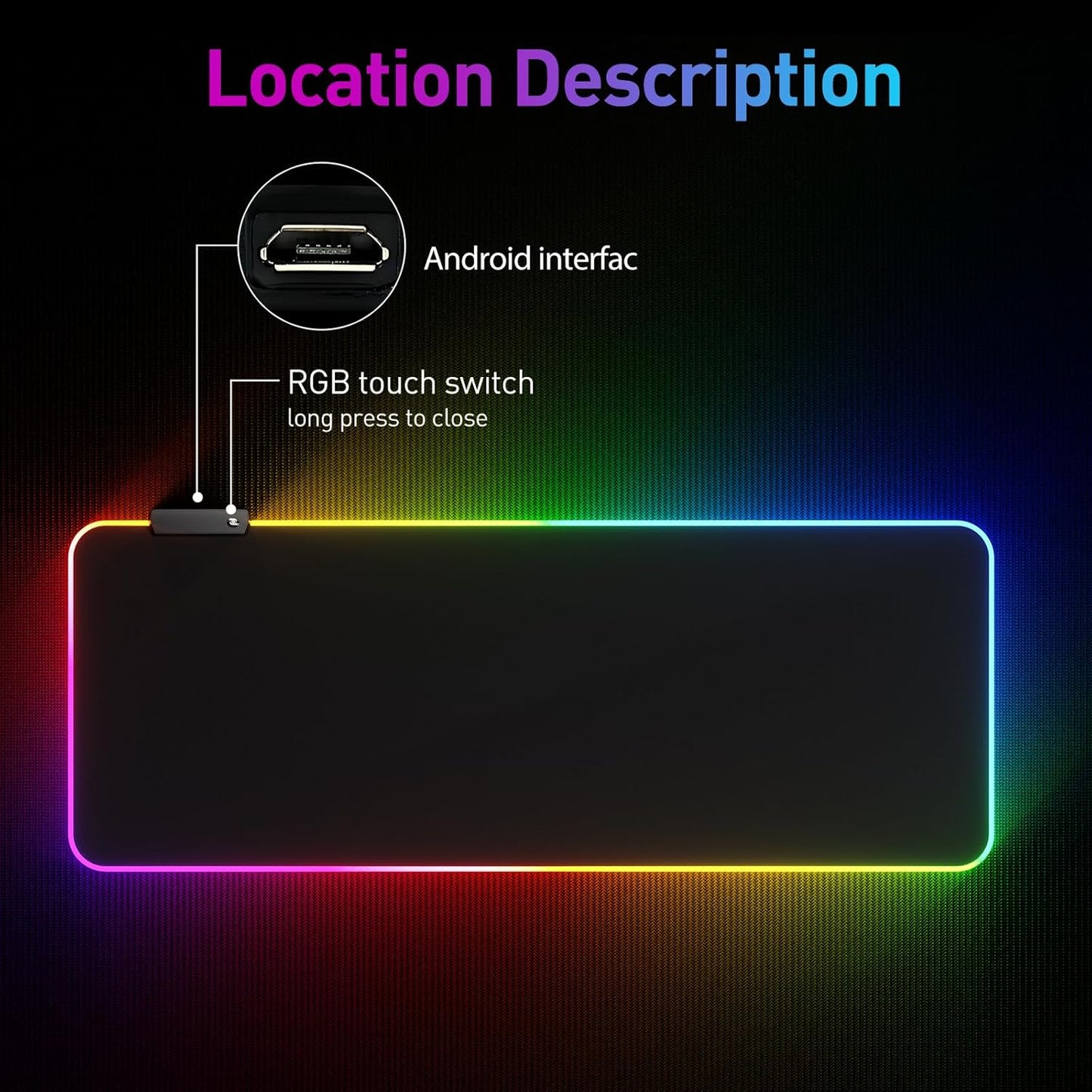 XL RGB Mousepad LED - The Gadget Guy
