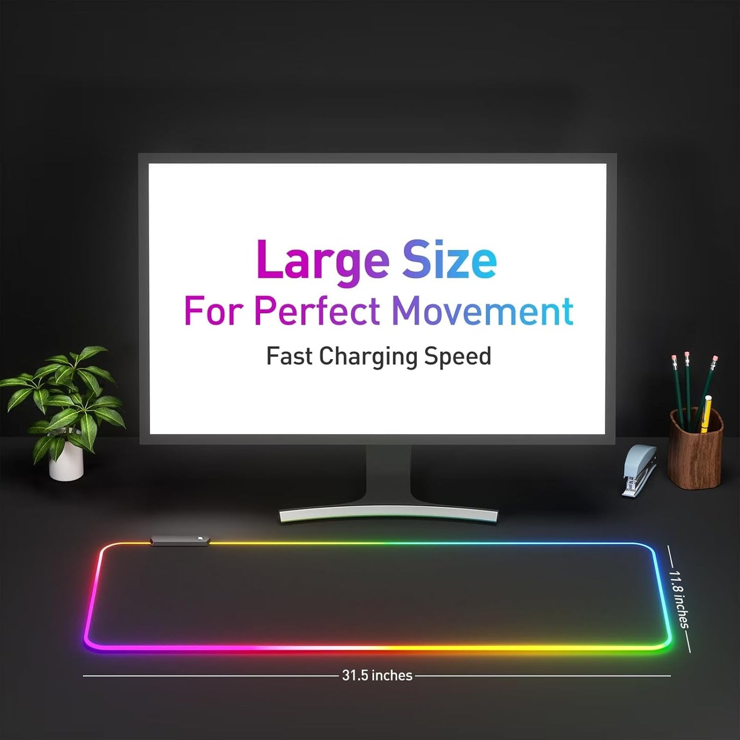 XL RGB Mousepad LED - The Gadget Guy