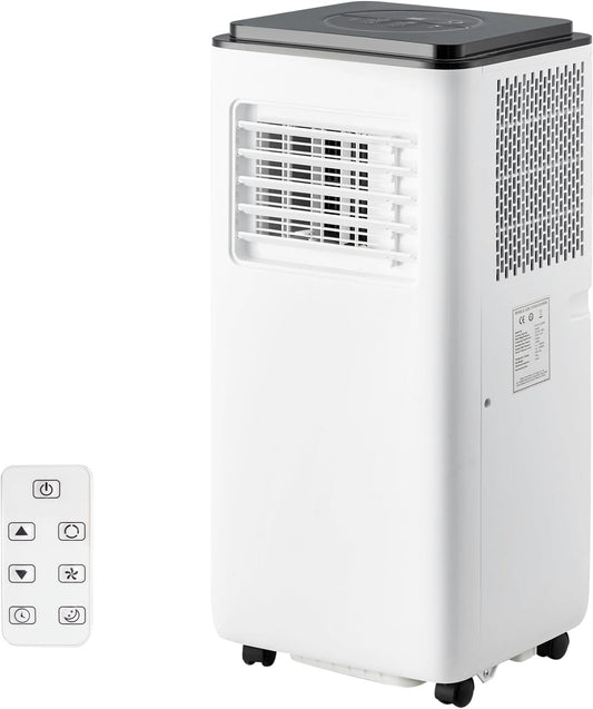 10,000 BTU Portable Air Conditioner - Cools up to 450 Sq.Ft, Auto - Evaporation, Low Noise, Fits for Large Room,White - The Gadget Guy