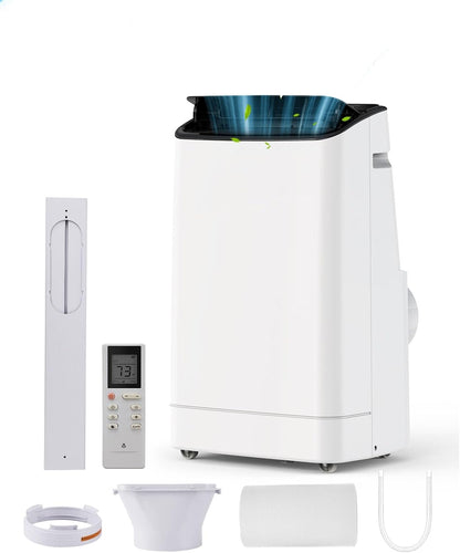 14,000 BTU Portable Air Conditioner for 550 - 750 Sq.Ft - Sleep Mode & 24 - Hour Energy - Saving Timer | Quiet Operation (48 - 53Db) | Bedroom&Office - The Gadget Guy