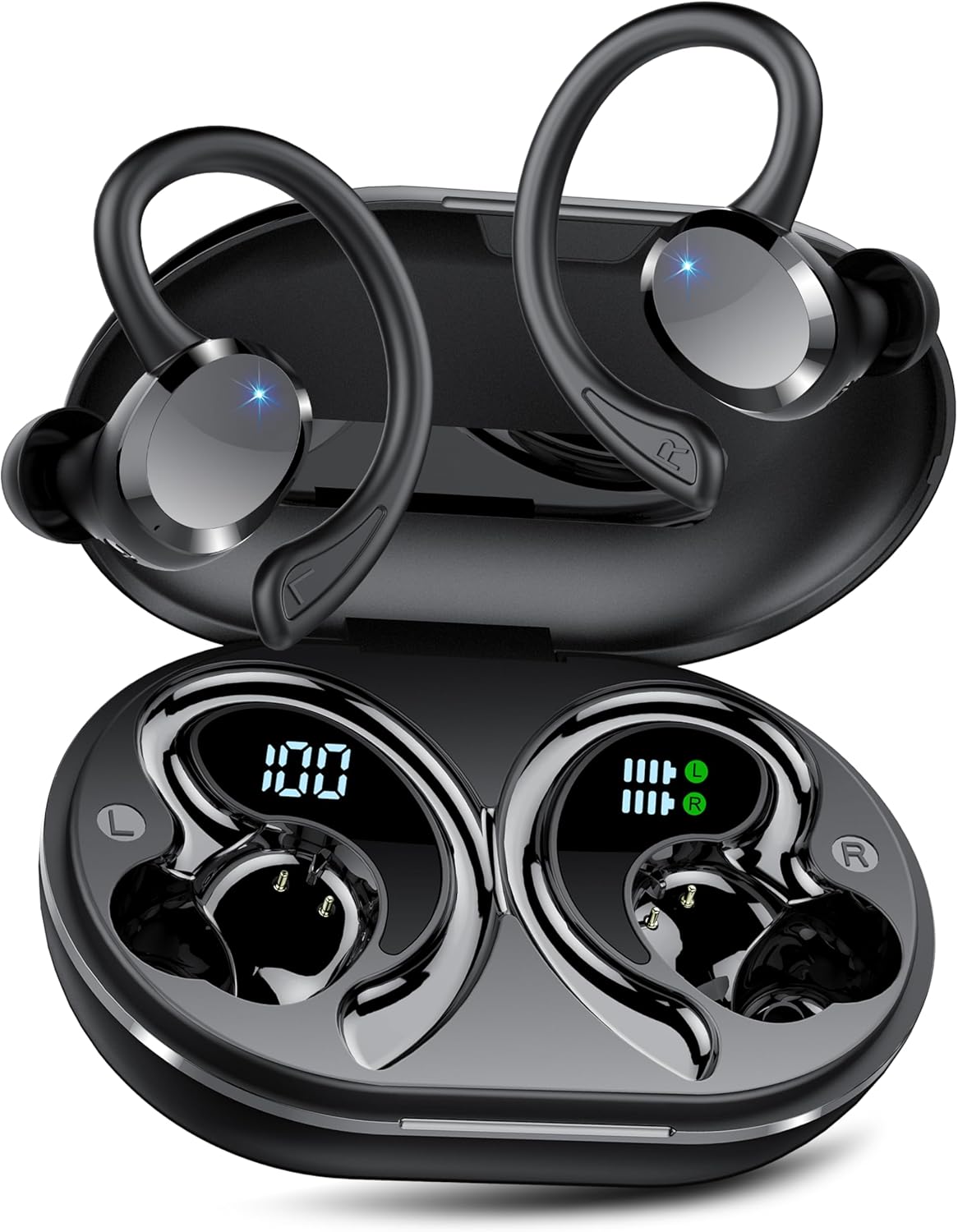 Bluetooth 5.4 Headphones Hifi Stereo - with Noise Cancelling Mic, IP7 Waterproof - The Gadget Guy