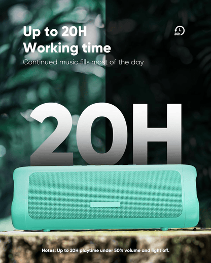 Bluetooth Speaker with HD Sound, Portable Wireless, IPX5 Waterproof, up to 20H Playtime - The Gadget Guy