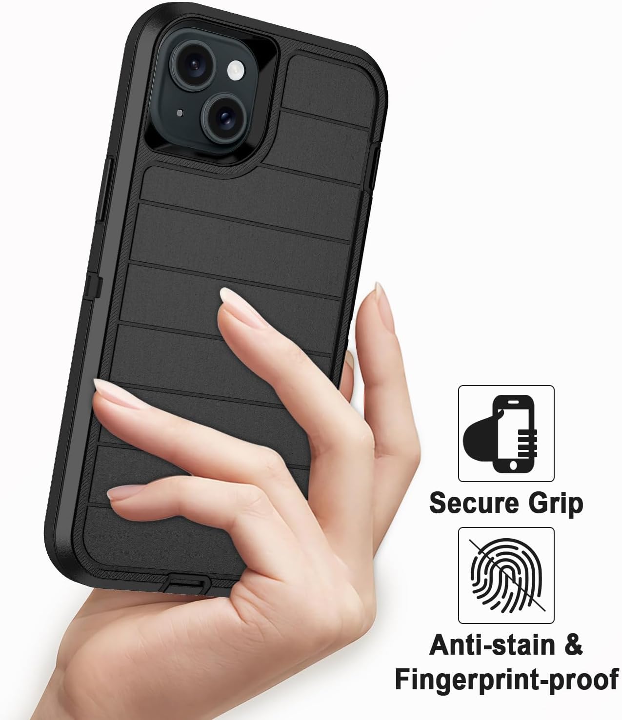 IPhone 15 Plus Case Heavy Duty 3 - Layer [Comparable To OtterBox] - The Gadget Guy