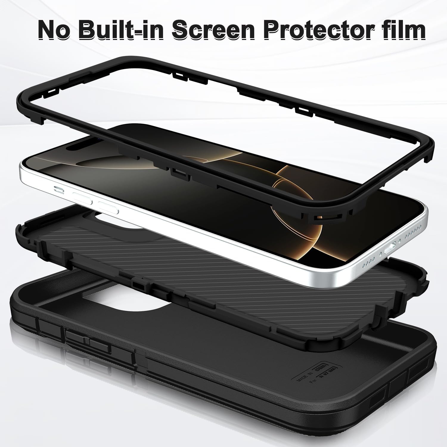 IPhone 15 Plus Case Heavy Duty 3 - Layer [Comparable To OtterBox] - The Gadget Guy