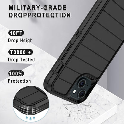 IPhone 15 Plus Case Heavy Duty 3 - Layer [Comparable To OtterBox] - The Gadget Guy