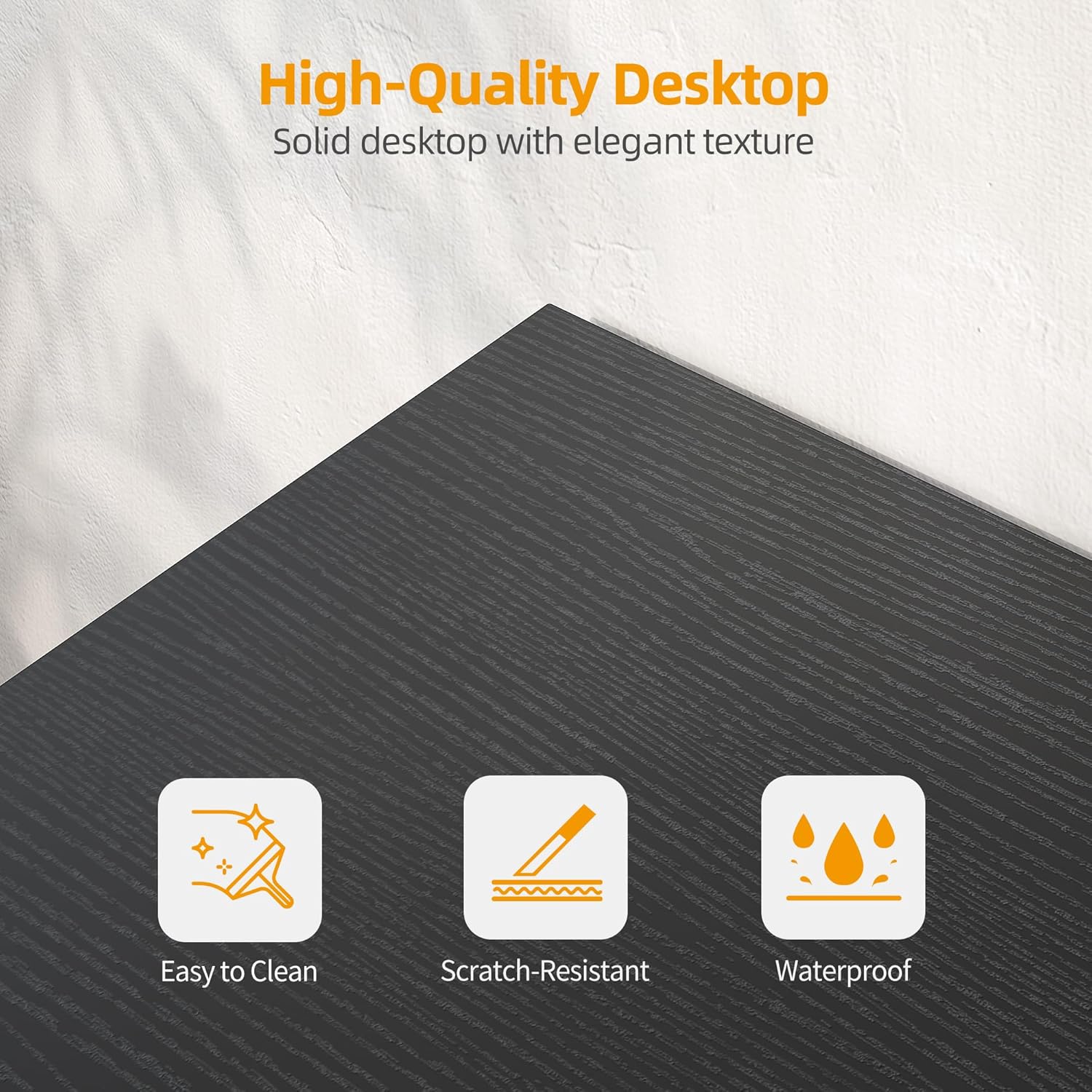 L Shaped Computer Desk - Power Outlets, 55 Inch Small Corner Desk with Reversible Shelves, Gaming Desk, Black - The Gadget Guy