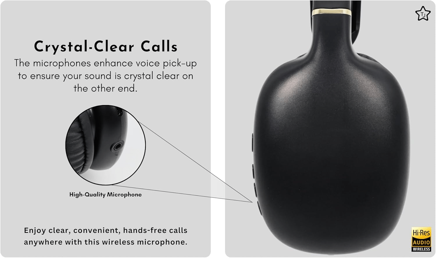 Noise Cancellation Supersoft Leather Wireless Bluetooth Headphones w/ Built - In MIC - The Gadget Guy