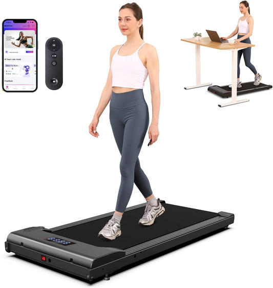 Portable Treadmill - Quiet Brushless Motorized Walking with Remote Control - The Gadget Guy