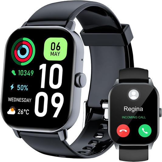 Smart Watch for Men & Women - Answer/Make Calls, 100+ Sport Modes, IP68 Waterproof, for Ios Android. - The Gadget Guy