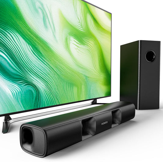 Sound Bar for Smart TV - 90W Compact Soundbar TV Speaker with Subwoofer - The Gadget Guy