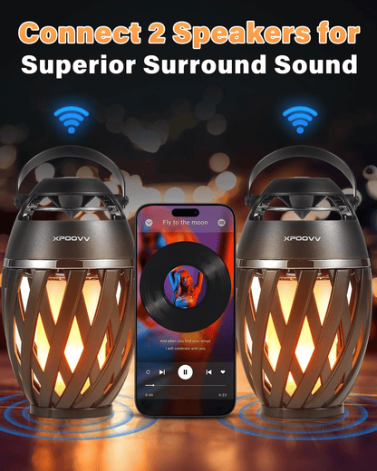 Waterproof Outdoor Bluetooth Speaker with LED Torch - The Gadget Guy